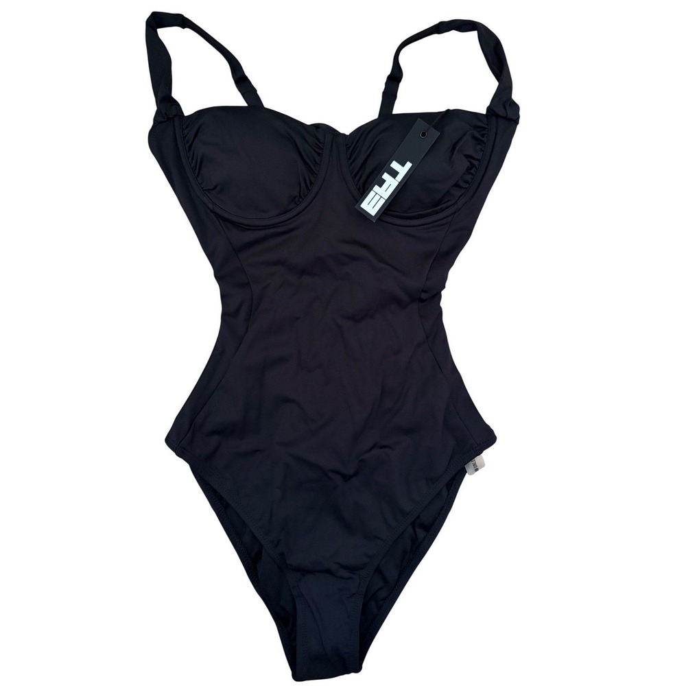 TA3 Sweetie Black Sculpting Swimsuit Tummy Control Shapewear NWT XS - Picture 3 of 8